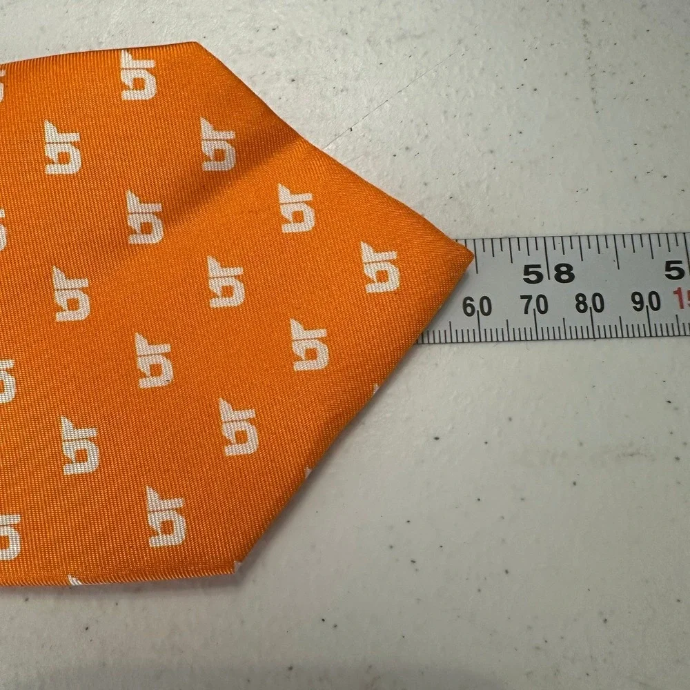 University of Tennessee UT Alumni Silk Tie Orange White Logo Men Vols Collegiate